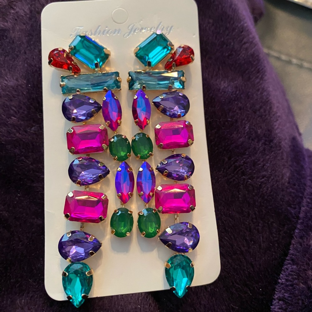 Colorful Statement Earrings